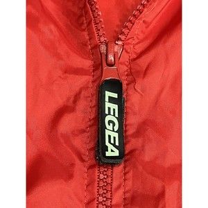 Legea Italia Sports Teamwear  2XL Nylon Rain Jacket with Zip Pocket Hood  EUC